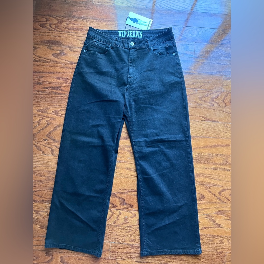 NWT VIP Jeans Black Straight-Leg Women's Jeans